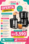 OFERTA DE EXTRACTOR DE JUGO + CAFETERA ELÉCTRICA