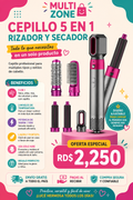 CEPILLO 5 EN 1 RIZADOR Y SECADOR