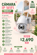 CÁMARA IP WIFI 1080P — GIRA 360° A8
