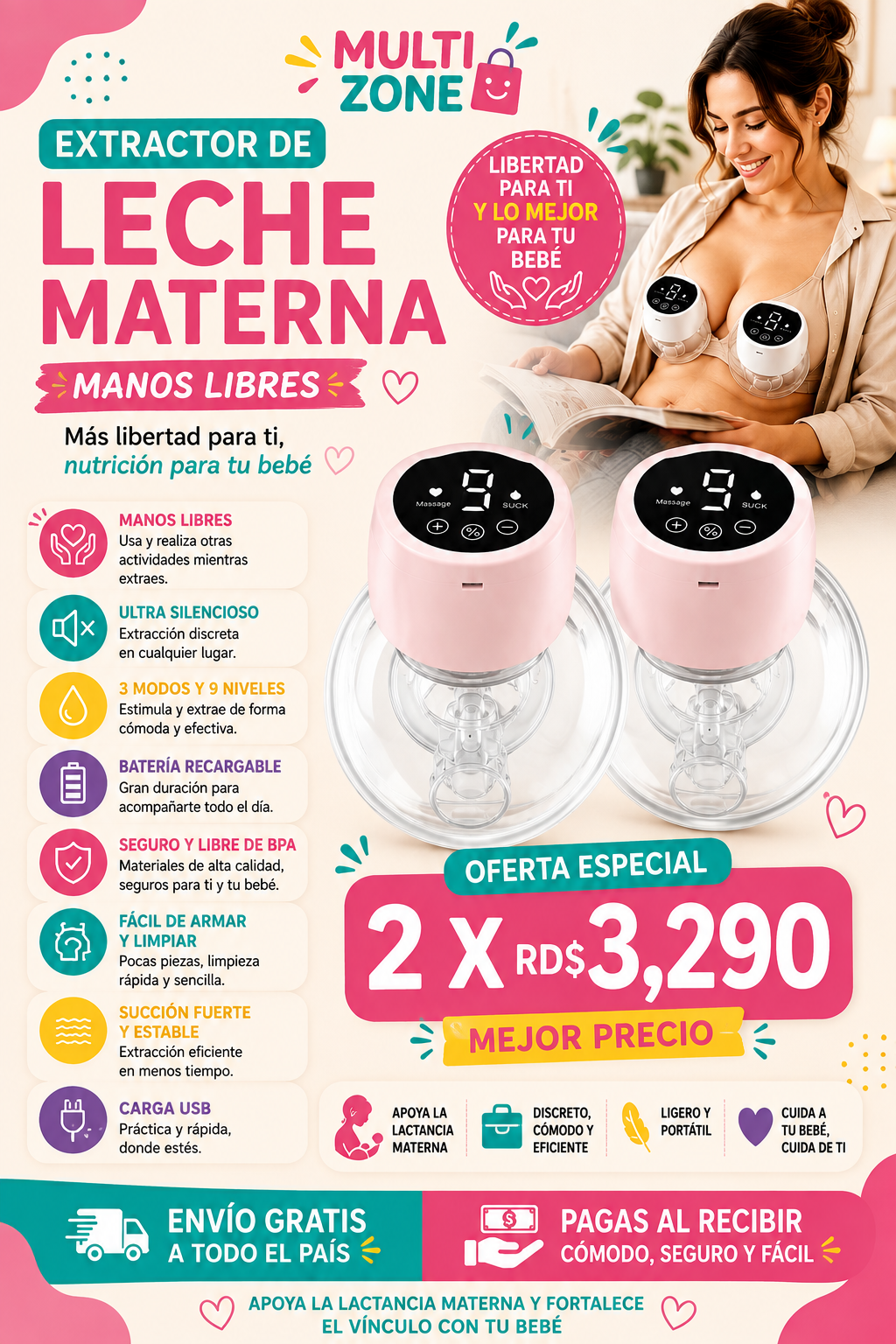 OFERTA DE 2 EXTRACTORES MATERNALES