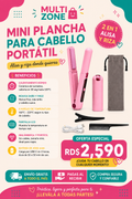 MINI PLANCHA PARA CABELLO RECARGABLE