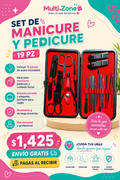 SET DE MANICURE Y PEDICURE 19 PZ