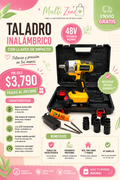 TALADRO INALAMBRICO CON LLAVES DE IMPACTO