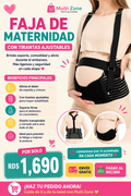 FAJA DE MATERNIDAD CON TIRANTAS AJUSTABLES