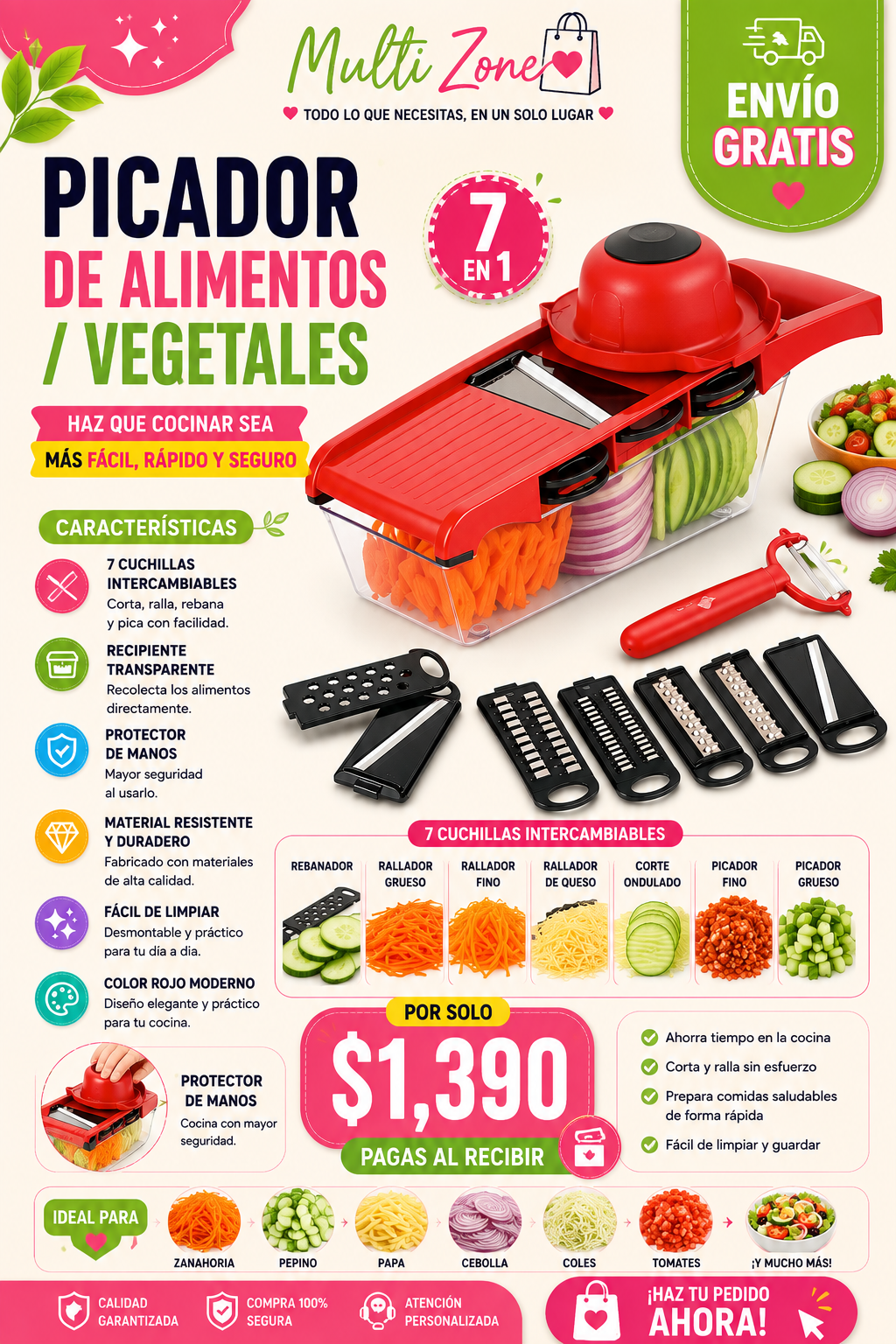 PICADOR DE ALIMENTOS / VEGETALES