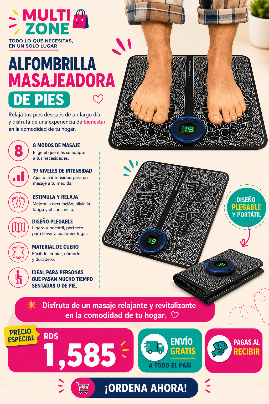 ALFOMBRA MASAJEADORA DE PIES