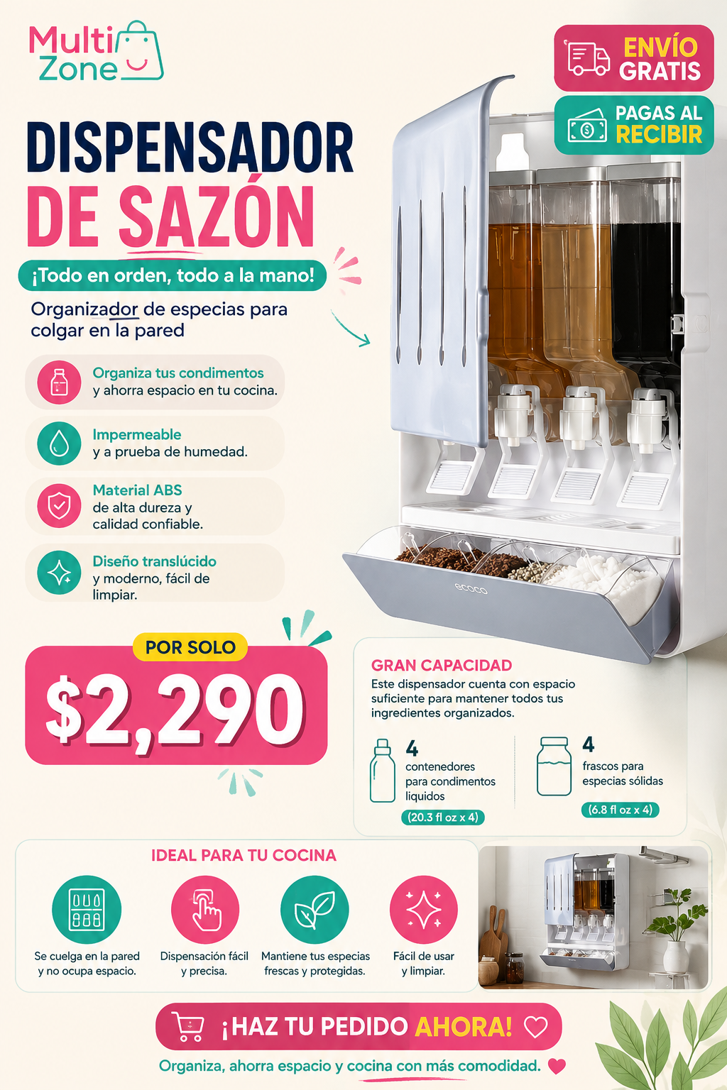 DISPENSADOR DE SAZON