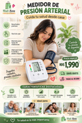 TENSIÓMETRO DIGITAL MÁQUINA PARA TOMAR PRESIÓN ARTERIAL BRAZO