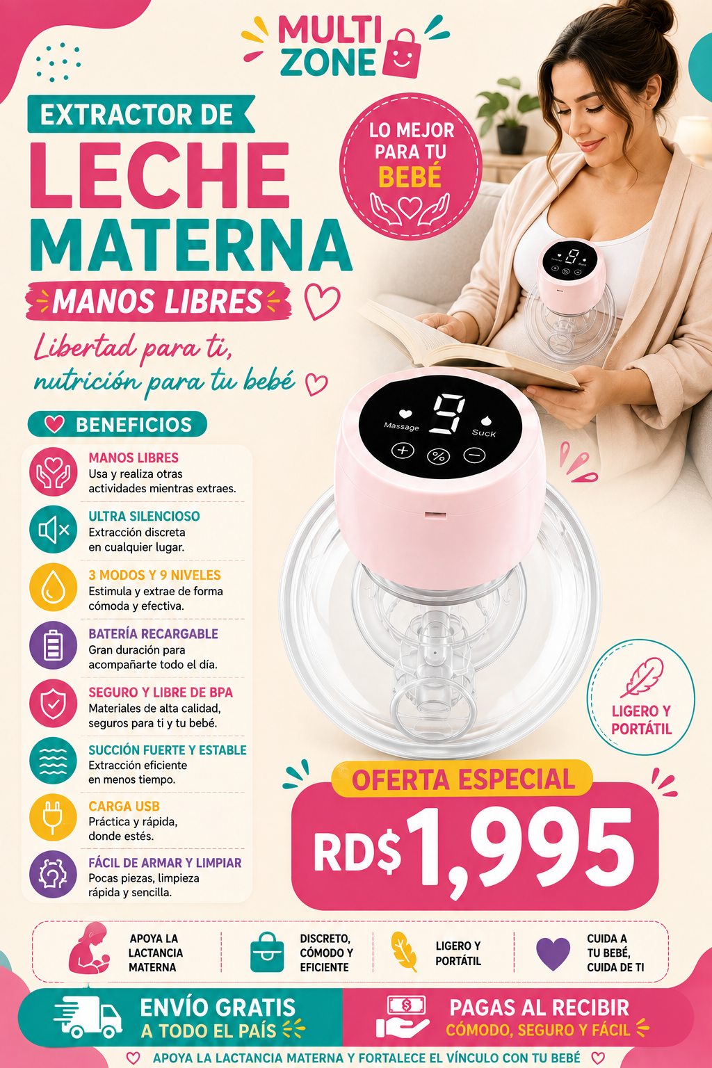 EXTRACTOR DE LECHE MATERNA