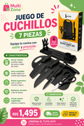 JUEGO DE CUCHILLOS 7 PIEZAS