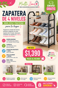 ZAPATERA DE 4 NIVELES