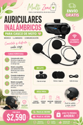 AURICULARES INALAMBRICOS PARA CASCO DE MOTO