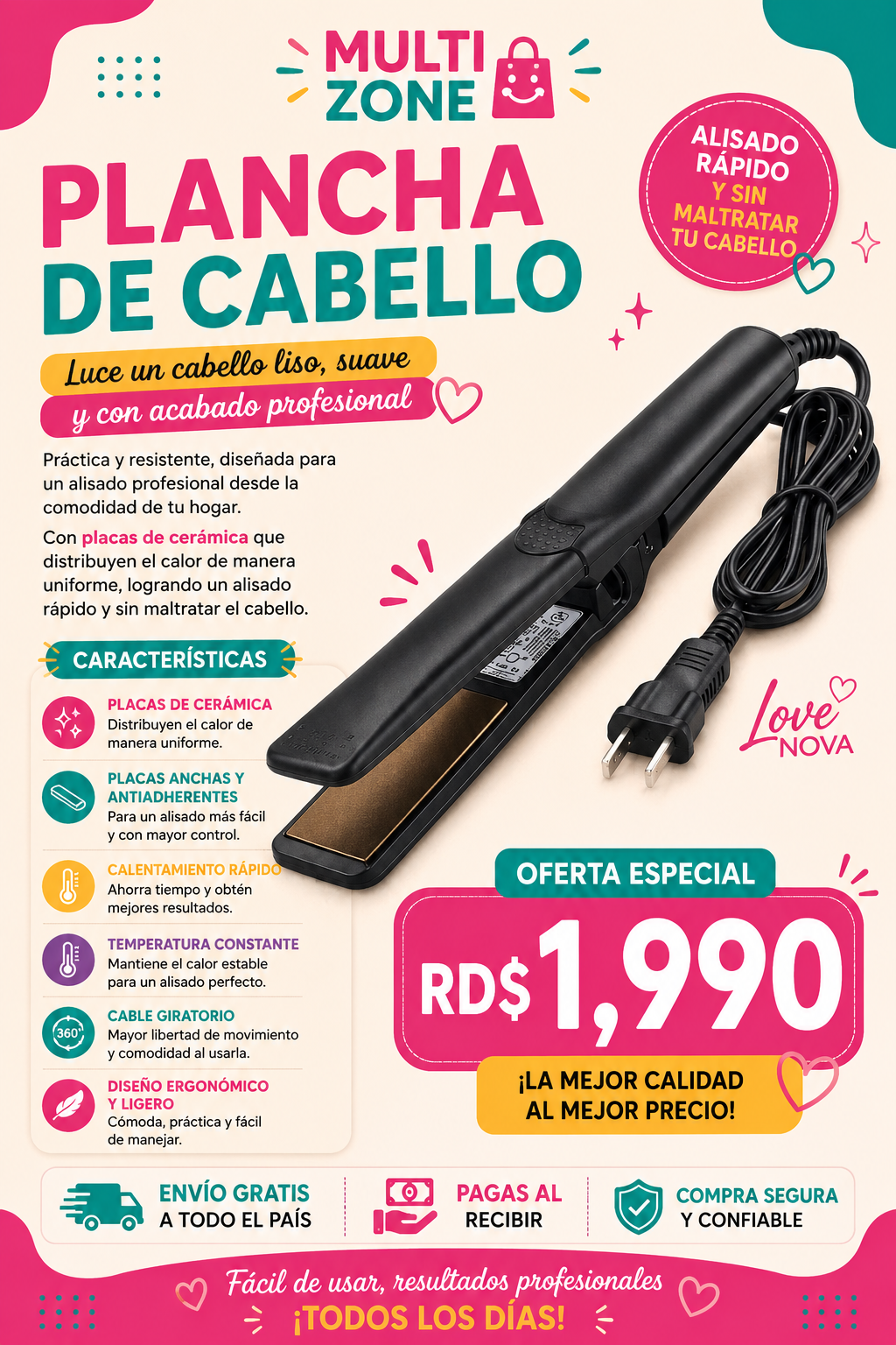 PLANCHA DE CABELLO