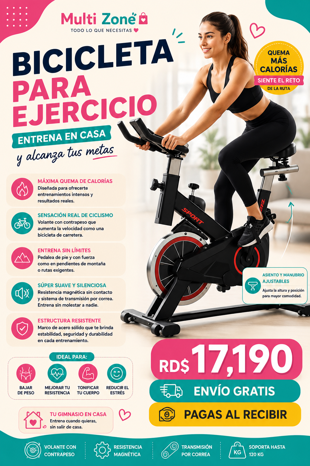 BICICLETA PARA EJERCICIO