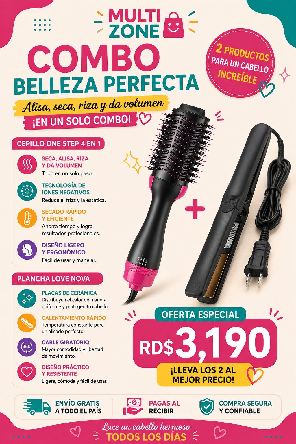 OFERTA CEPILLO + PLANCHA