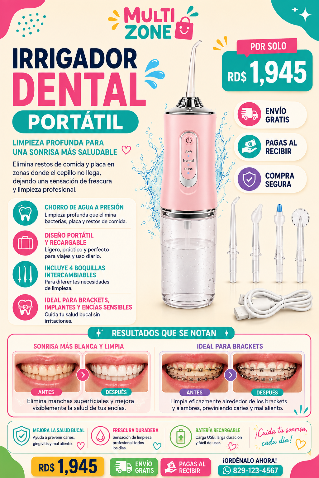 IRRIGADOR DENTAL PORTÁTIL