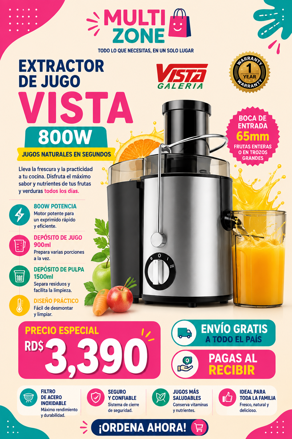 EXTRACTOR DE JUGO